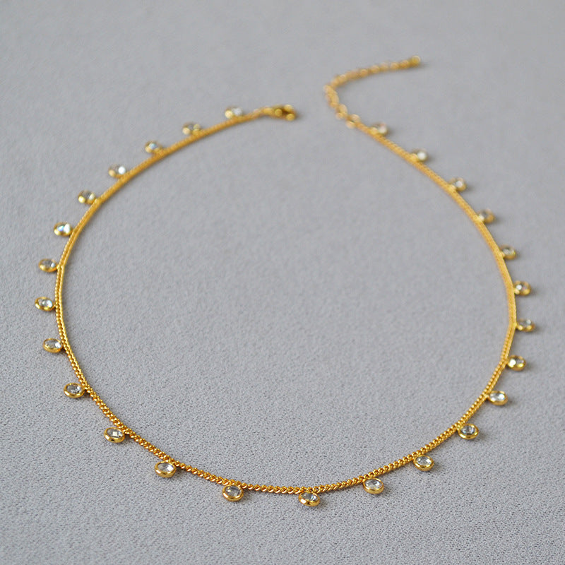 Collier Court Clavicule Chaine