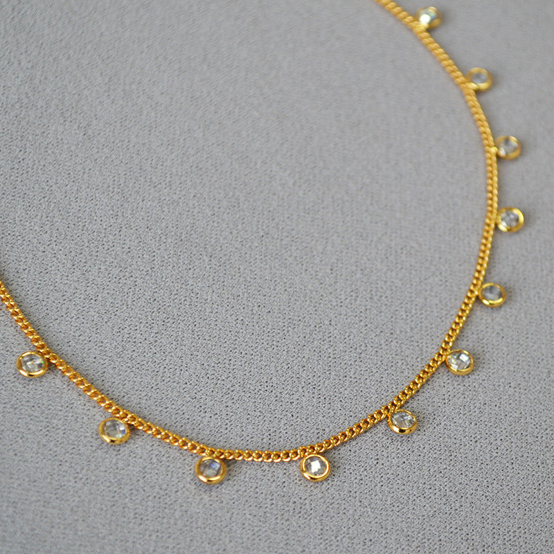 Collier Court Clavicule Chaine