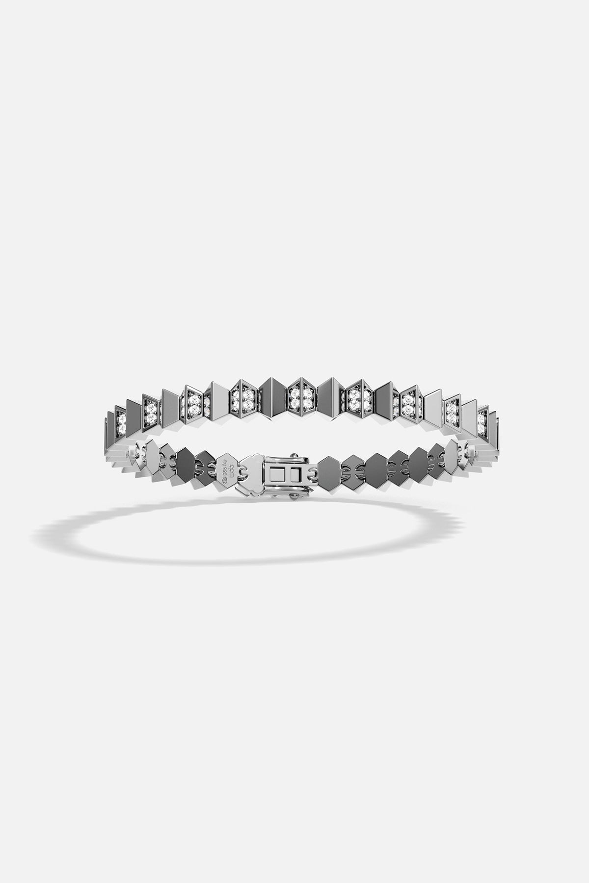 Bracelet Up and Down Blanc / Bleu