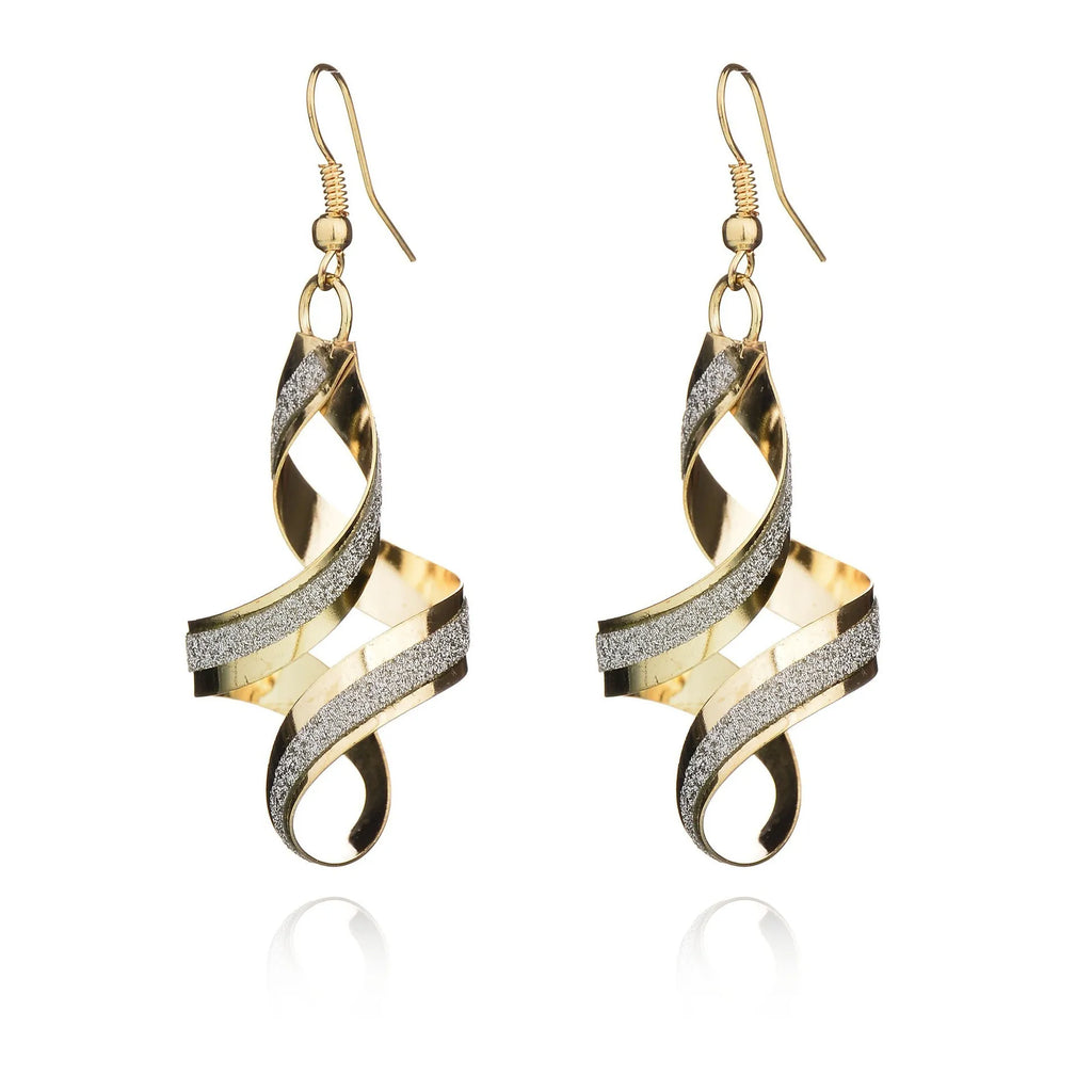 Boucles d'oreilles pendantes en acier inoxydable
