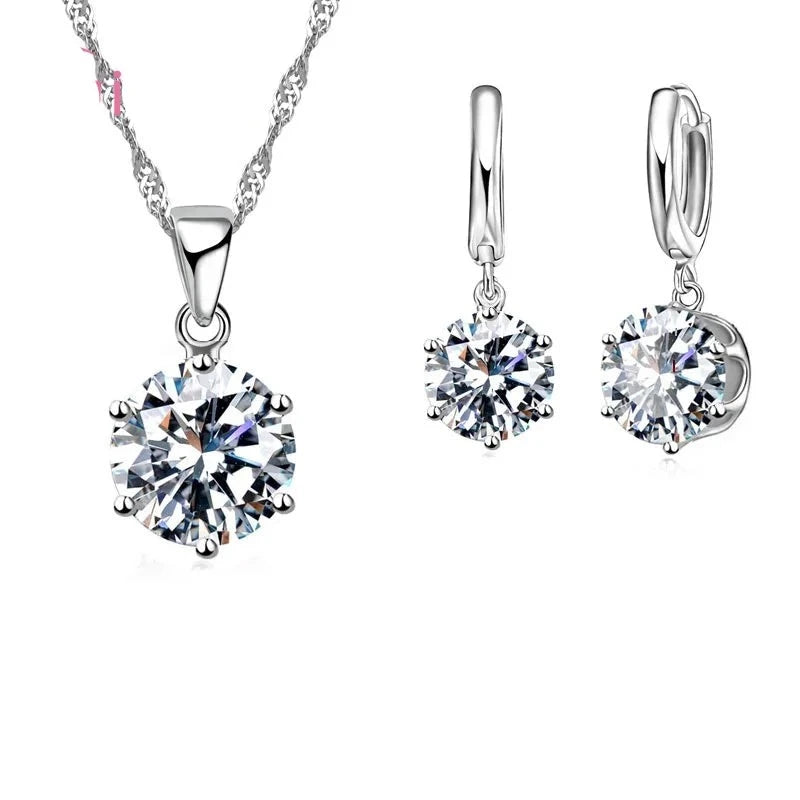 Éclat Éternel : Pendentif Cristal Argent