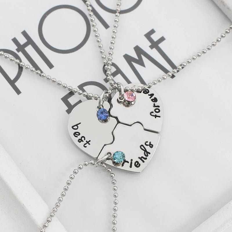 Collana con legame eterno con cuore d'amore - Set