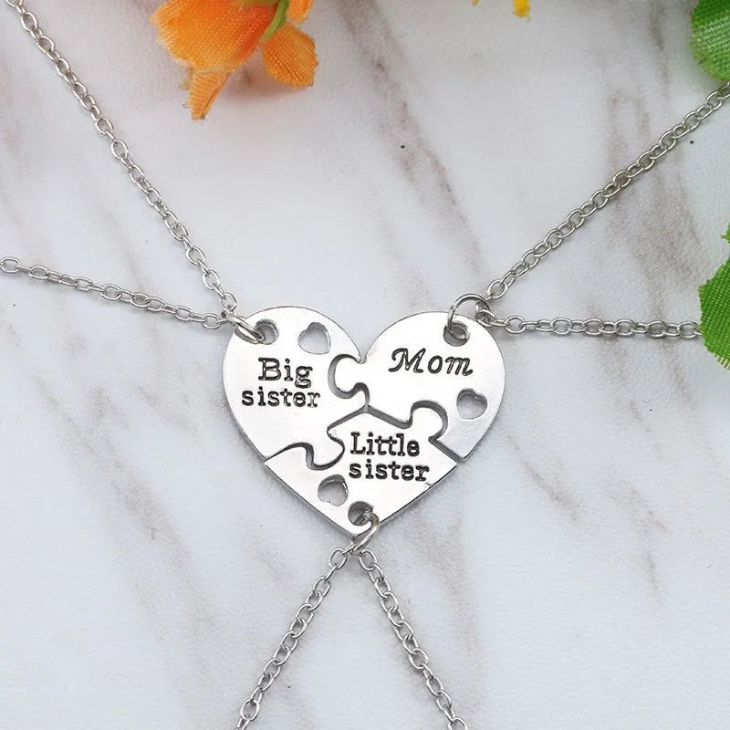 Collana con legame eterno con cuore d'amore - Set