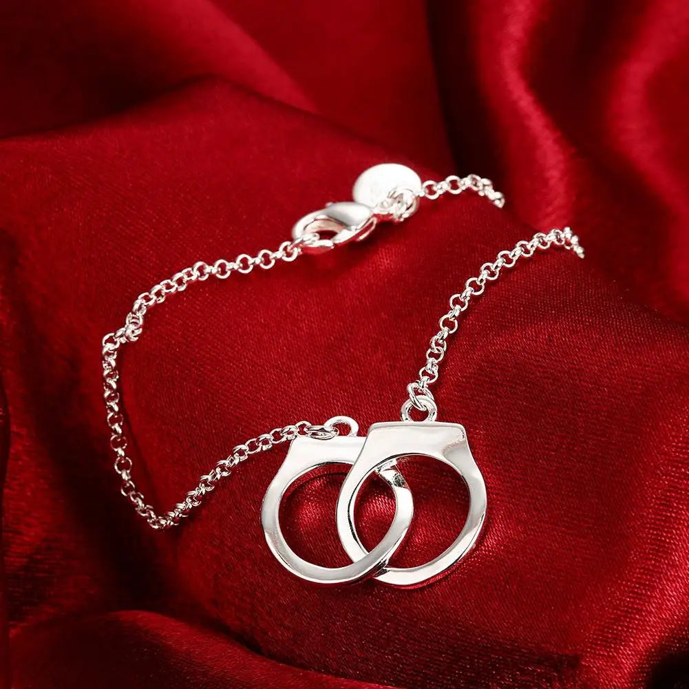 Bracelet Menottes Éblouissantes avec Zircons