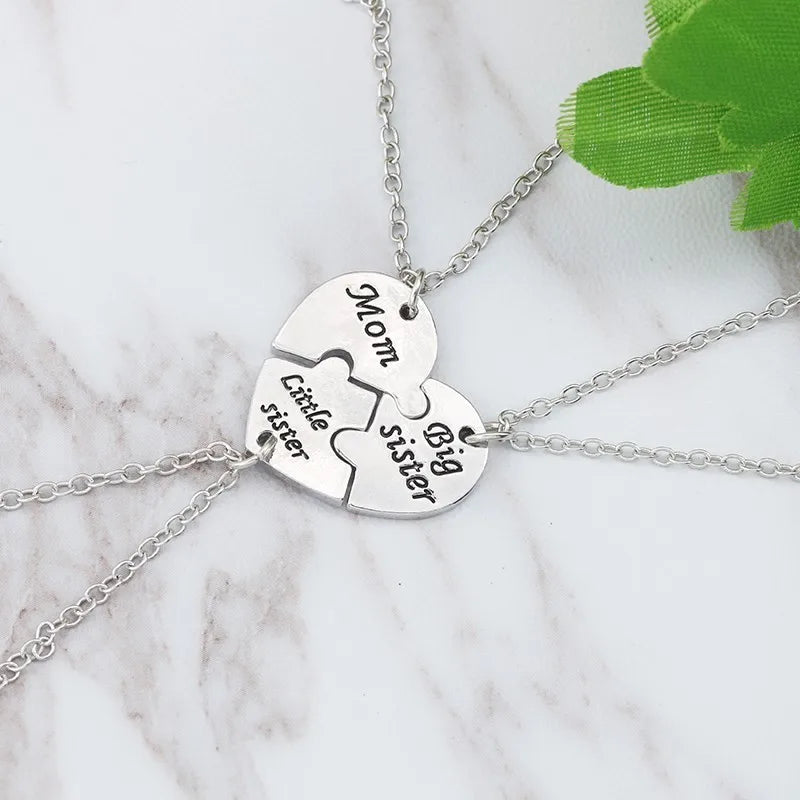 Collana con legame eterno con cuore d'amore - Set