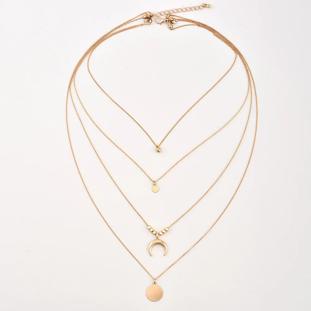 Collana vintage multistrato alla moda
