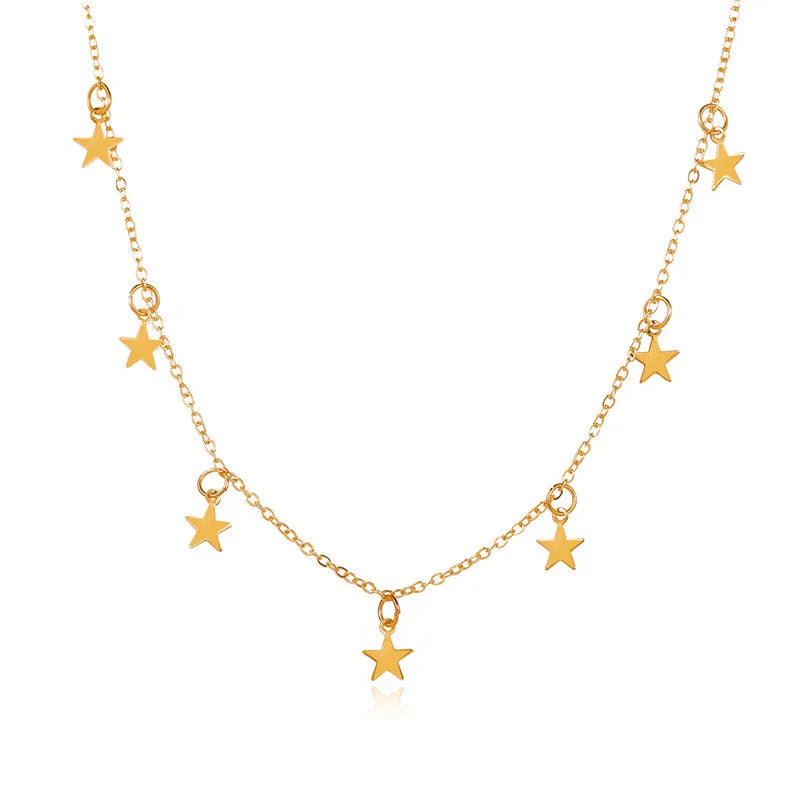 Collier Choker Étoile Tassel