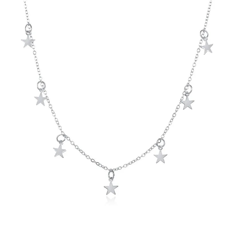 Collier Choker Étoile Tassel