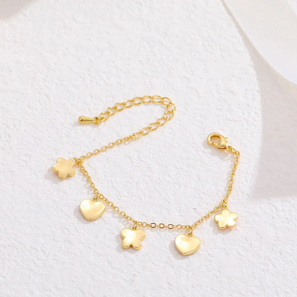 Bracelet Ajustable Cœur Papillon