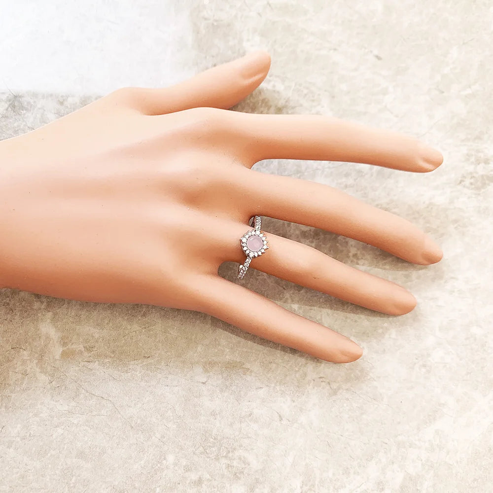 Bague Pierres Scintillantes - Bijoux Fines pour Femmes en Argent Sterling 925
