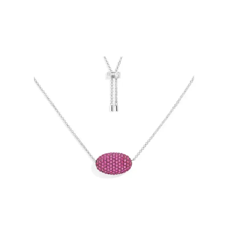 925 Silver December 2023 New Magenta Green Purple Diamond Earrings Necklace Bracelet Ring For Women Luxury Designer Jewelry