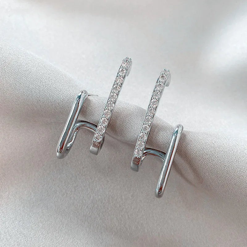 Boucles d'oreilles étincelantes en cristal