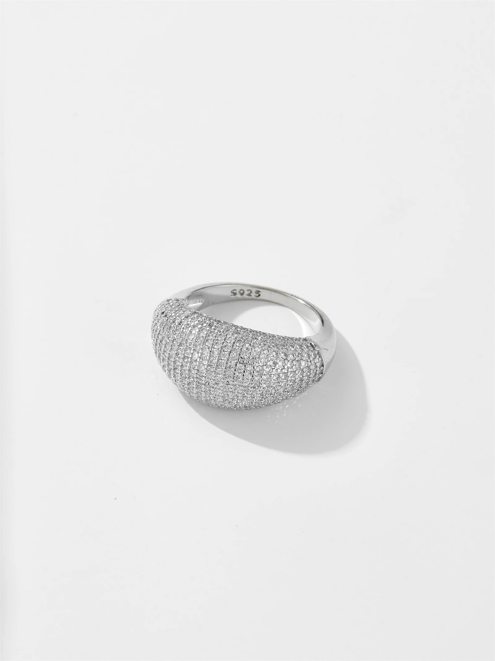 bague Femme en Argent avec Cyanite et Zircons, Élégance Classique pour Fiançailles et Mariages