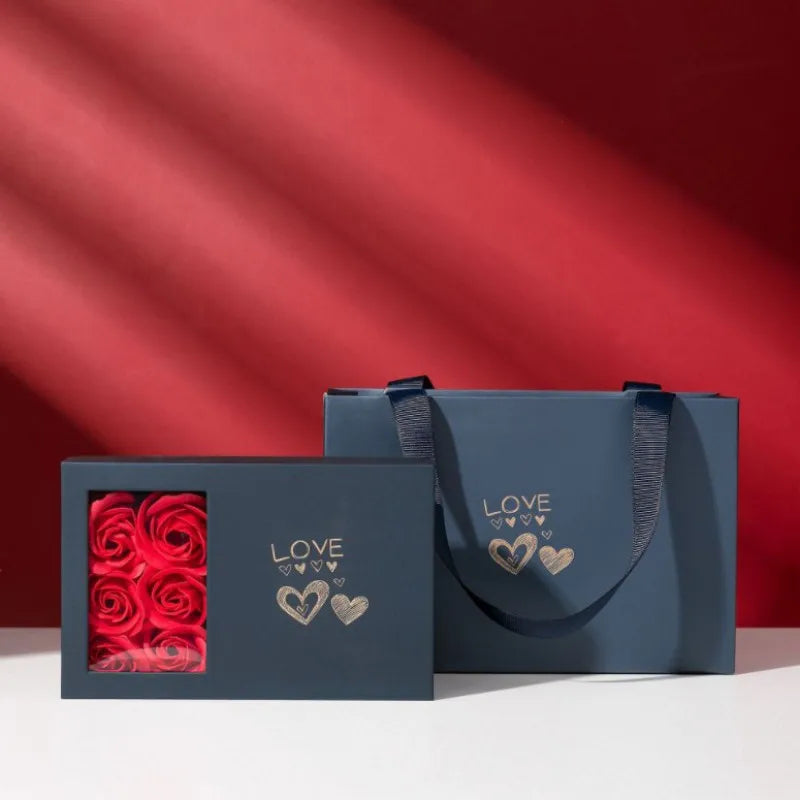 Boite de roses pour bijoux