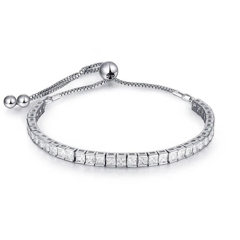 Bracciale con cristalli di perle di opale regolabile