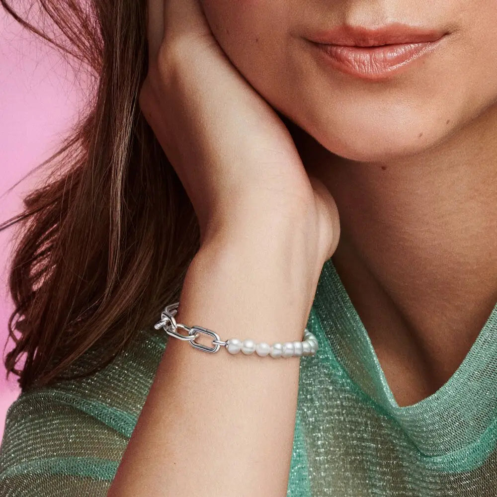 Ensemble Bracelet et Collier en Perles de Culture