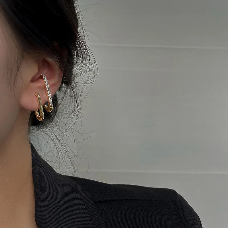 Boucles d'oreilles étincelantes en cristal