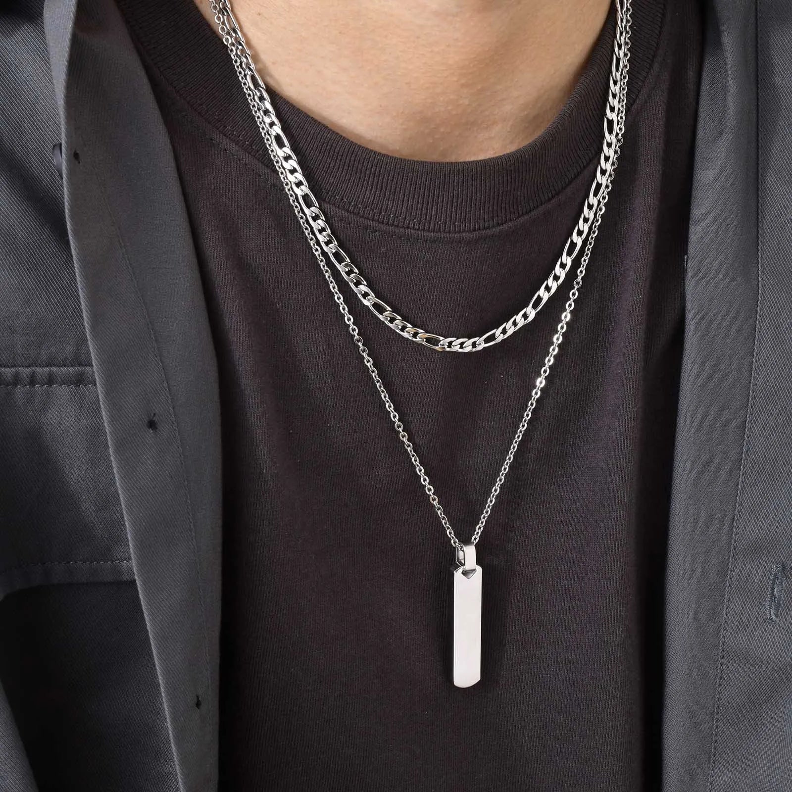 Ensemble de colliers géométriques à barres