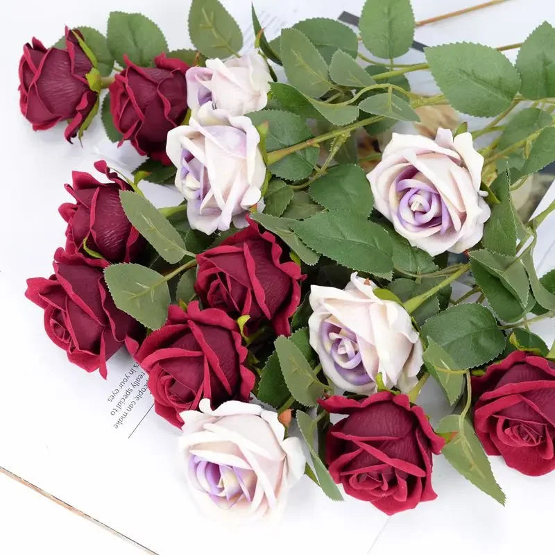 Ensemble 3/5 Roses Soie 10x51cm