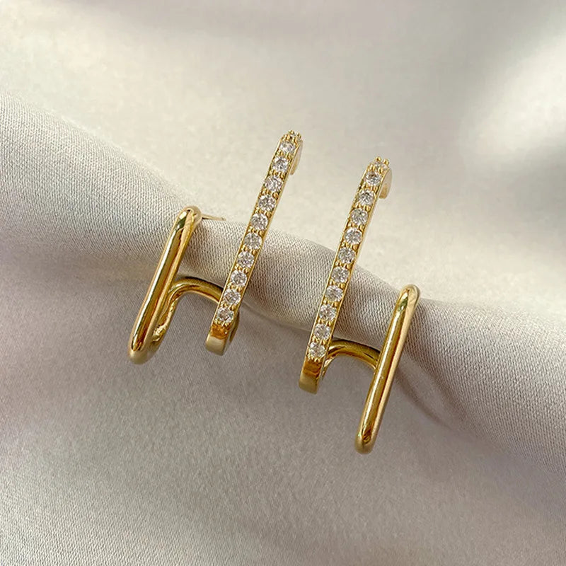 Boucles d'oreilles étincelantes en cristal