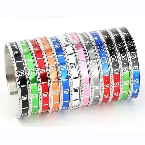 Bracelet Speedomètre Acier Inoxydable 925 - Cadran Multicolore Unisexe