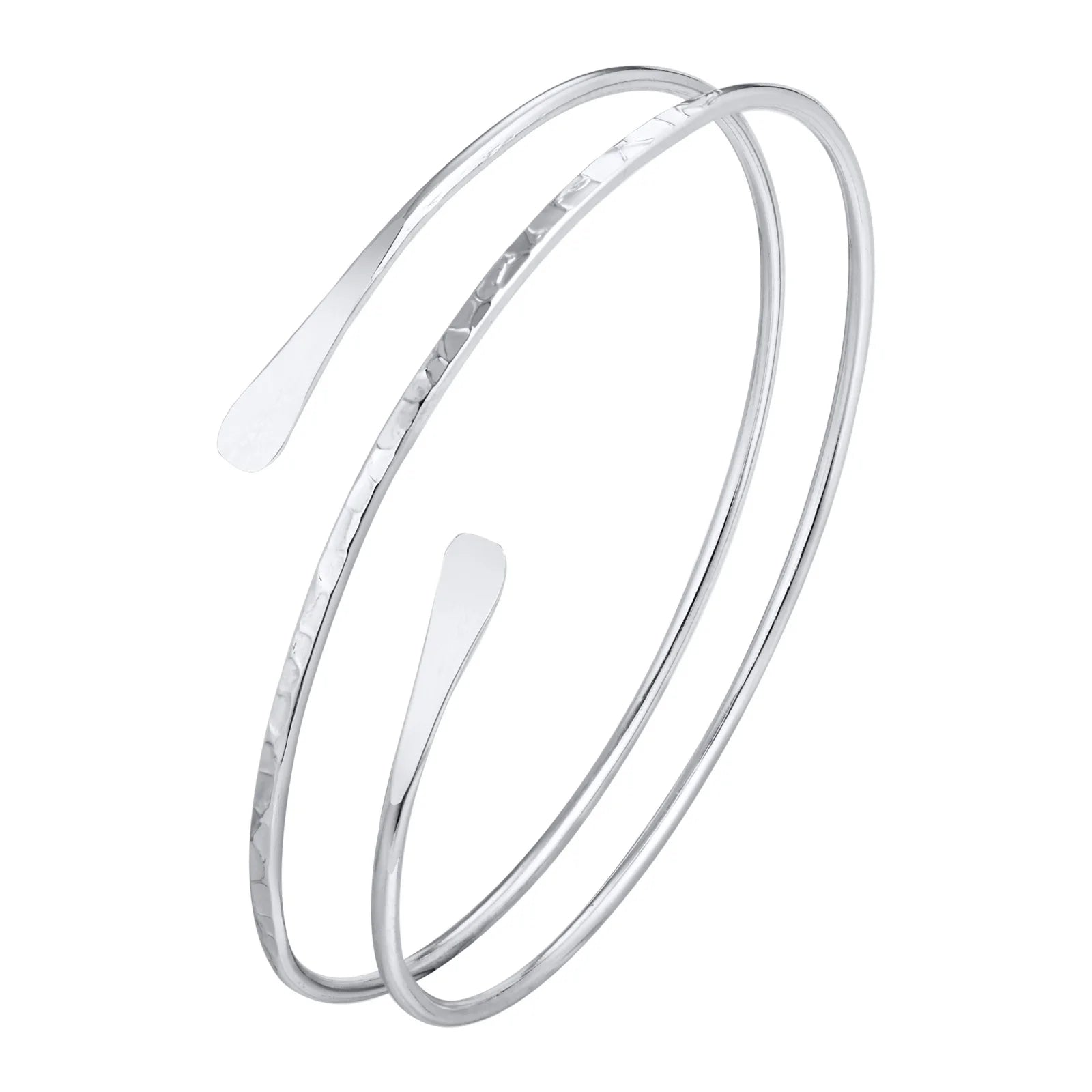 Bracelet Manchette Haut de Bras Minimaliste – Plaqué Or & Argent pour Femme