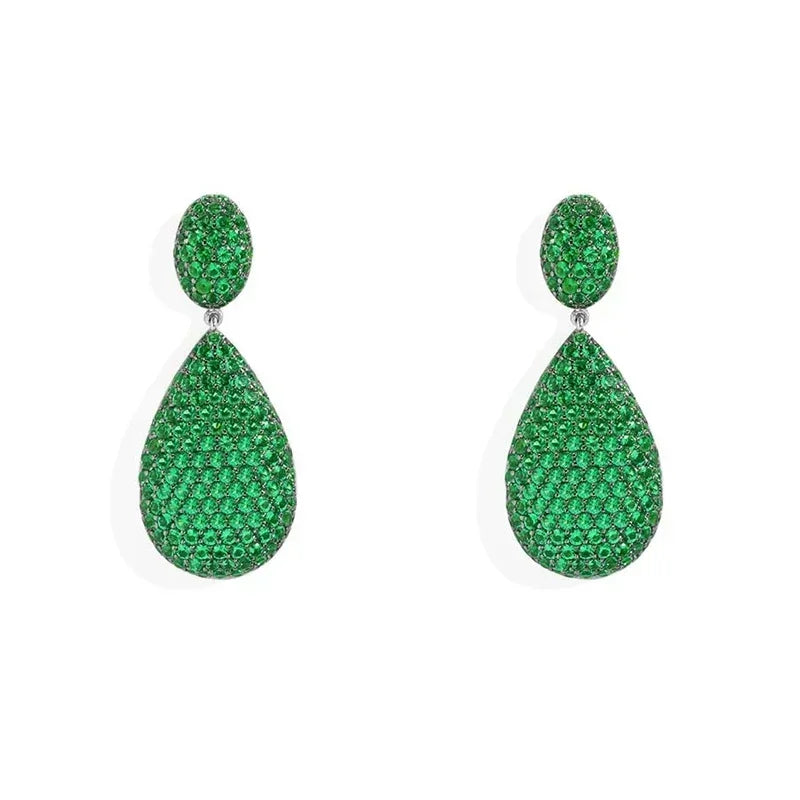 925 Silver December 2023 New Magenta Green Purple Diamond Earrings Necklace Bracelet Ring For Women Luxury Designer Jewelry