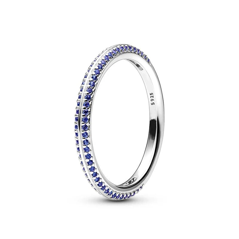 COLLECTION Pavé & Blue Dual Rin
