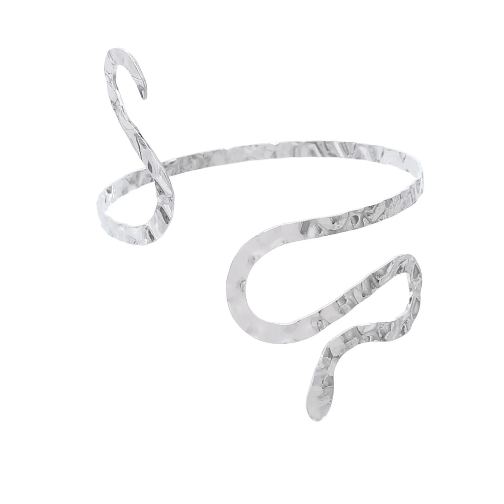 New Fashion Creative Metal Line Serpentine Wrapped Arm Bracelet for Women Simple Snake Cuff Bracelets Punk Jewelry Accessories