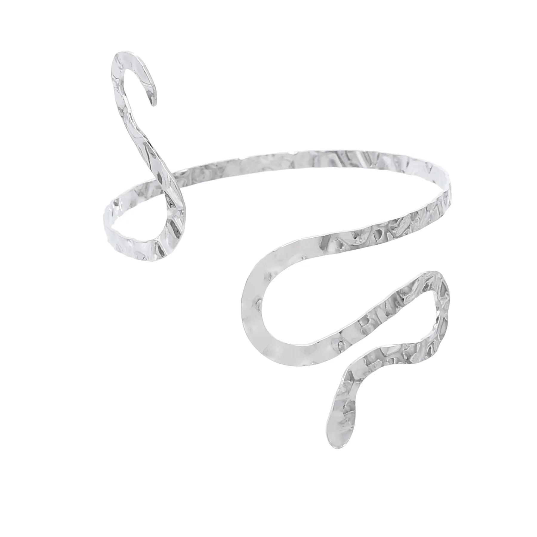 New Fashion Creative Metal Line Serpentine Wrapped Arm Bracelet for Women Simple Snake Cuff Bracelets Punk Jewelry Accessories