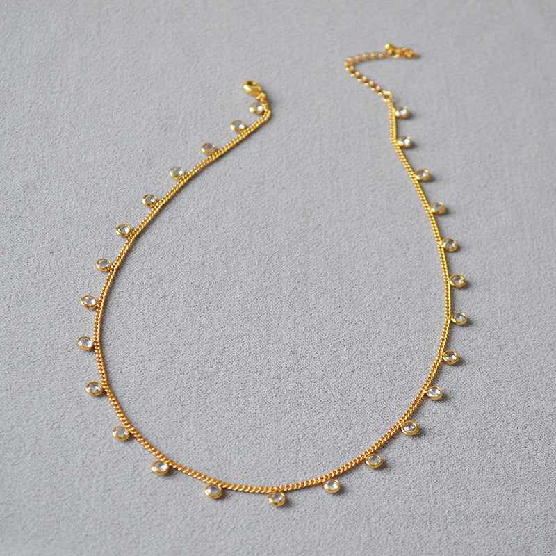 Collier Court Clavicule Chaine