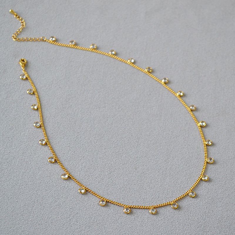 Collier Court Clavicule Chaine