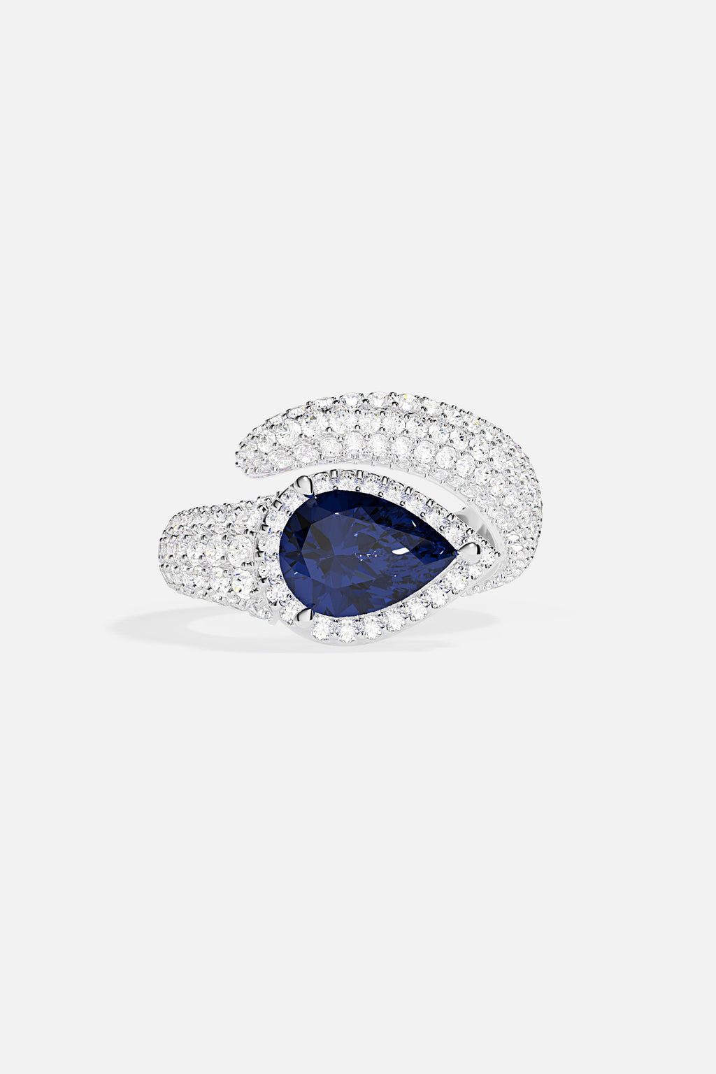 Bague coupe poire
